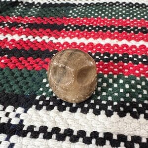 Genuine Agate Hand Carved Owl Wish/Worry Stone Figure